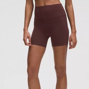 Lululemon Align High-Rise 6” Shorts – Size 8 (Maroon)